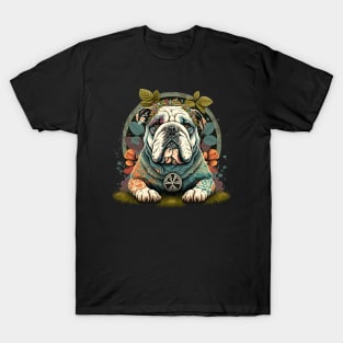 Hippie Bulldog T-Shirt